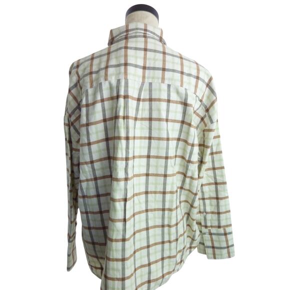 NWT Everlane Women The Boxy Flannel Shirt Pockets Plaid Brown S - Picture 3 of 7